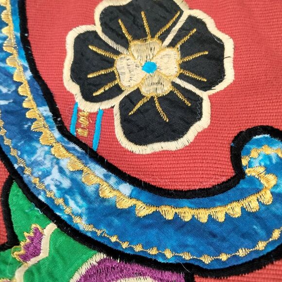 Indigo Moon Embellished Jacket Womens Medium 12-14 Toggles BOHO CHIC Embroidery - Picture 9 of 12